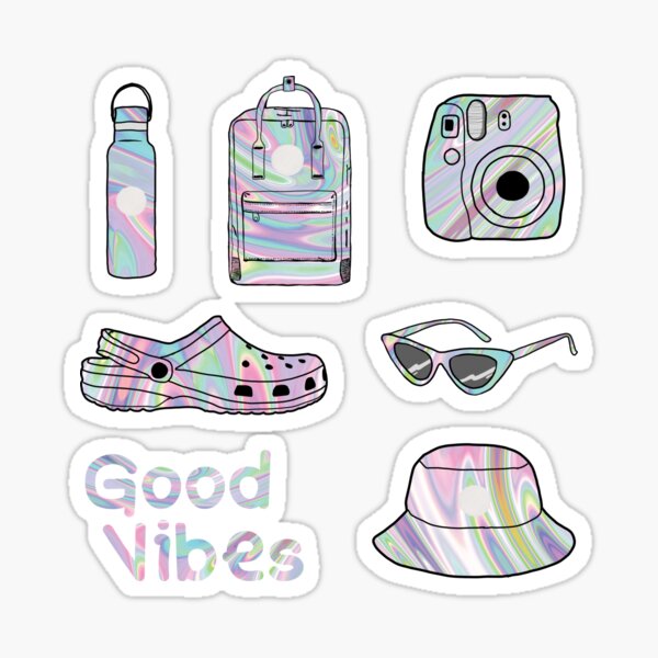 holo aesthetic sticker pack Sticker for Sale by VBNART