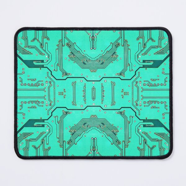 Item preview, Green symmetrical electronic microcircuit pattern. designed and sold by IaroslavB.