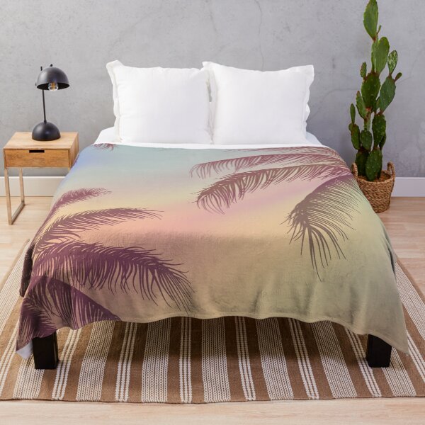 Item preview, pastel romantic palm tree pattern designed and sold by Beeroclock.