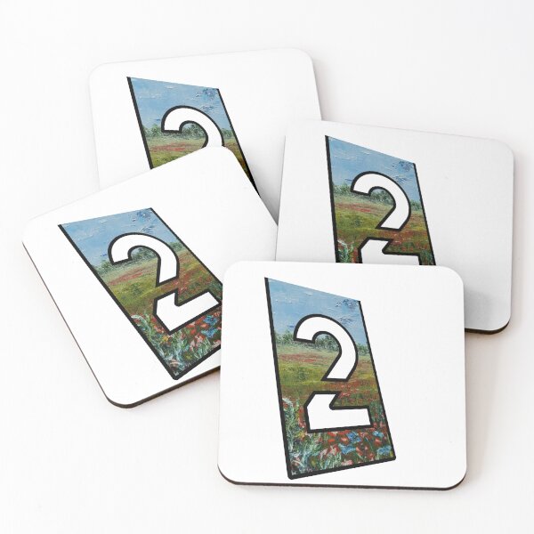 Item preview, Number two (2) with pattern of oil painting, #1 designed and sold by MariDaniArt.