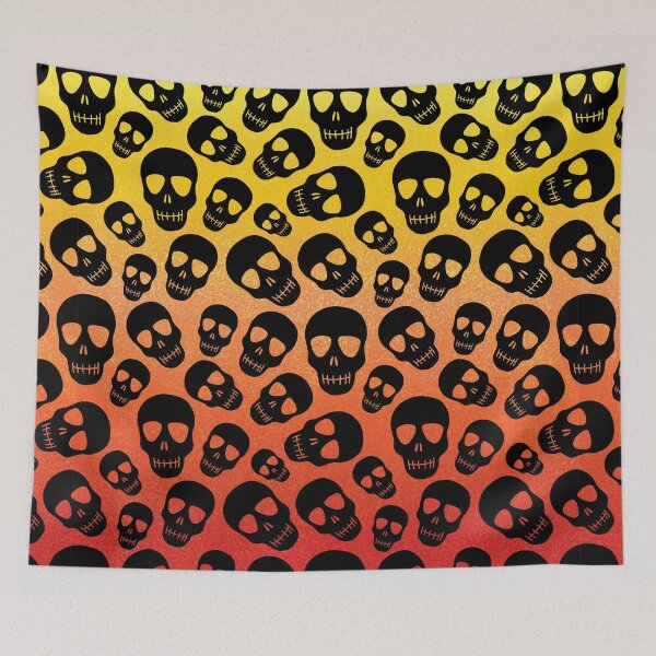 Item preview, Hellfire Skulls Pattern designed and sold by OddPop.
