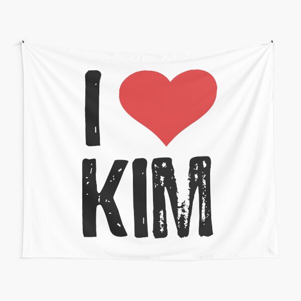 Aperçu de l'œuvre J'aime Kim créée et vendue par The "I Love Everything" Shop.