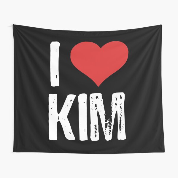 Aperçu de l'œuvre J'aime Kim créée et vendue par The "I Love Everything" Shop.