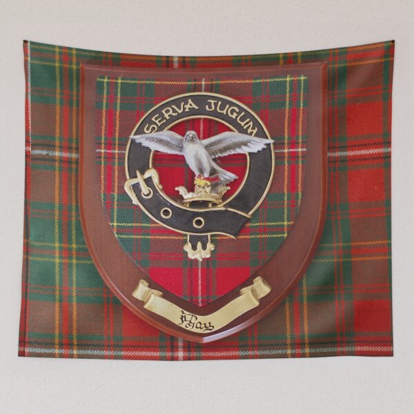 Item preview, Real Clan Hay Crest on Kilt - Ancient Hay Tartan designed and sold by Yannik Hay.