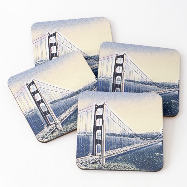 Item preview, Golden Gate Bridge San Francisco USA Watercolor Art | San Francisco California Souvenir Keepsake designed and sold by Violet Treasures.