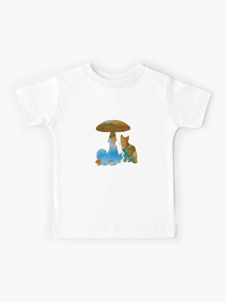 cat and mushroom shirt