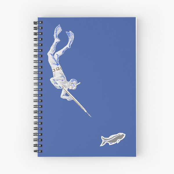Item preview, Vintage Spearfishing Diver Underwater with Speargun and Fish URM designed and sold by urmaddad.