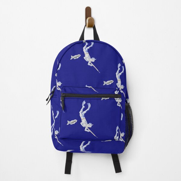 Item preview, Vintage Spearfishing Diver Underwater with Speargun and Fish URM designed and sold by urmaddad.