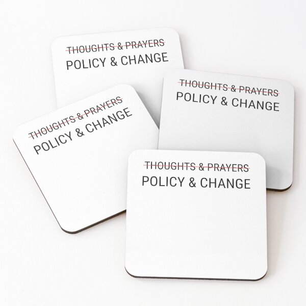 Item preview, Thoughts and Prayers Policy Change Gun Reform Enough  designed and sold by The Junto Shop.