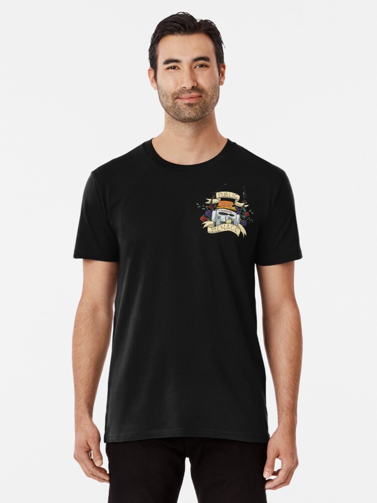 Imagen 1 de 6, Camiseta premium con la obra Amenaza pública, diseñada y vendida por perc-nerd.