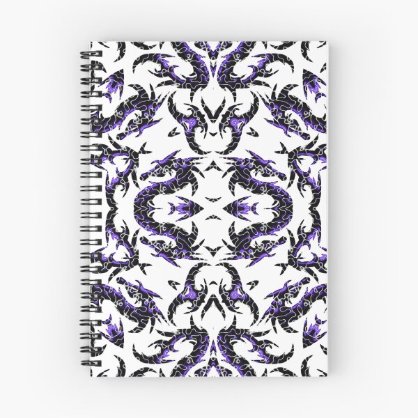 Item preview, Purple And Black Metallic Mythical Dragon Chinoiserie  designed and sold by DesignLust.
