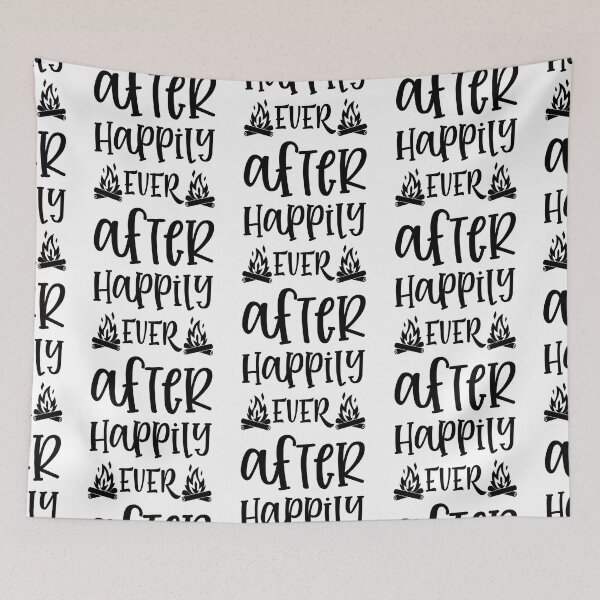 Item preview, Happily Ever After Campfire Cutie Adventure Awaits le Mountain Hiking Camping Tree Mountains Tent Art Design Happy Apparel Essential Inspiration Joy Mood Funny designed and sold by DesignByHeartUK.