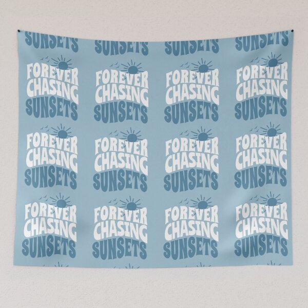 Item preview,  Funny sunset quotes - Forever Chasing Sunsets designed and sold by uranus1store.