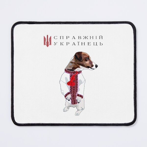 Item preview, A Real Ukrainian Patron Dog Hero In Embroidered Vyshyvanka designed and sold by Aide.