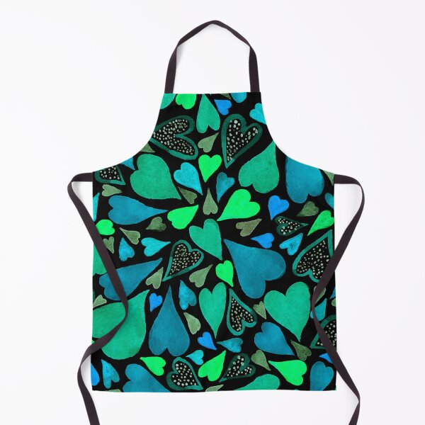 Item preview, Aqua and jade hearts designed and sold by FGCART.