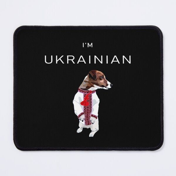 Item preview, Ukrainian Patron Dog in Embroidered Vyshyvanka I'm Ukrainian designed and sold by Aide.