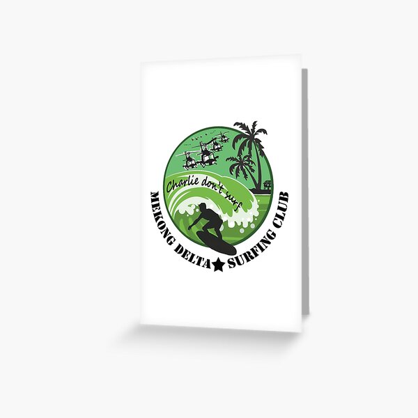 MEKONG DELTA SURF CLUB (ARMY ISSUE) 2 Greeting Card