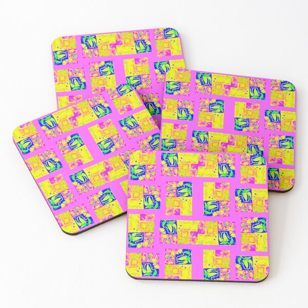 Item preview, pink grid designed and sold by Nickdavisinghe.