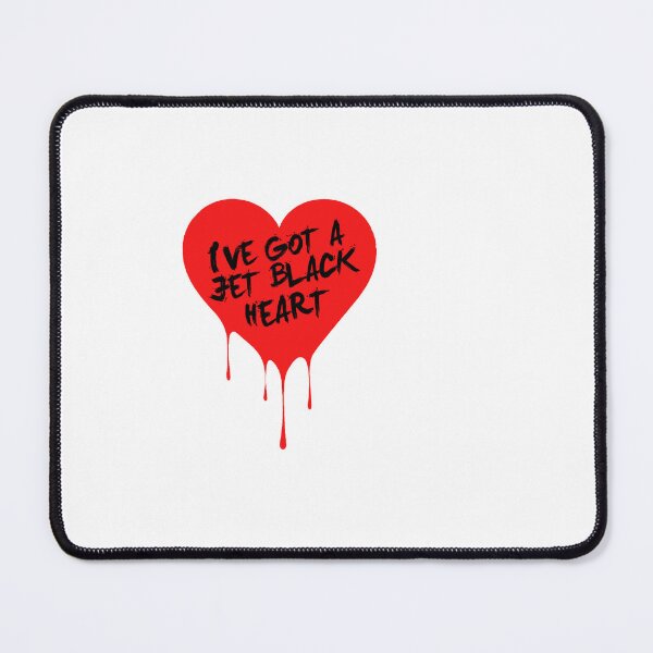 Item preview, 5 SOS Jet Black Heart designed and sold by halfaheart.