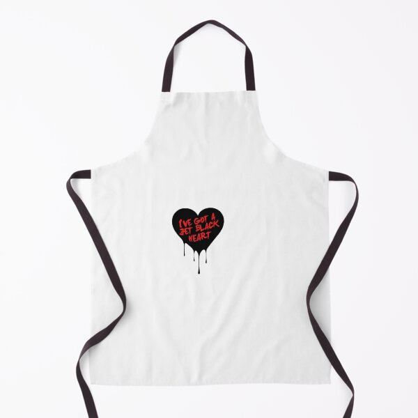 Item preview, 5 SOS Jet Black Heart black designed and sold by halfaheart.
