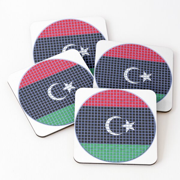 Item preview, Libya Flag Rounded - Squares Pixel  designed and sold by MoonElite.