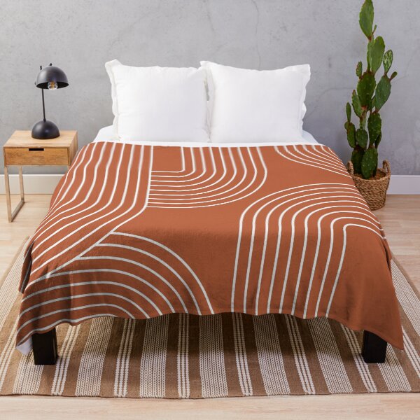 Item preview, Mid Century line art - terracotta designed and sold by BattaAnastasia.