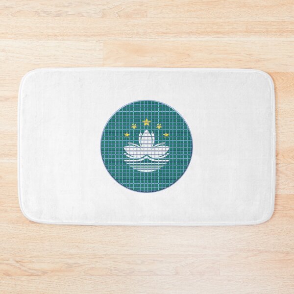 Item preview, Macau Flag Rounded - Squares Pixel  designed and sold by MoonElite.