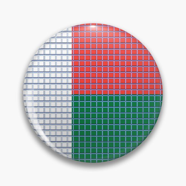 Item preview, Madagascar Flag Rounded - Squares Pixel  designed and sold by MoonElite.
