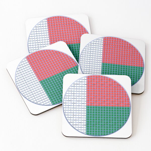 Item preview, Madagascar Flag Rounded - Squares Pixel  designed and sold by MoonElite.