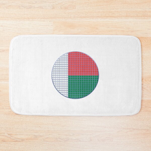 Item preview, Madagascar Flag Rounded - Squares Pixel  designed and sold by MoonElite.