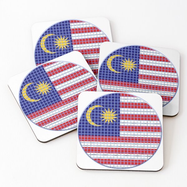 Item preview, Malaysia Flag Rounded - Squares Pixel  designed and sold by MoonElite.