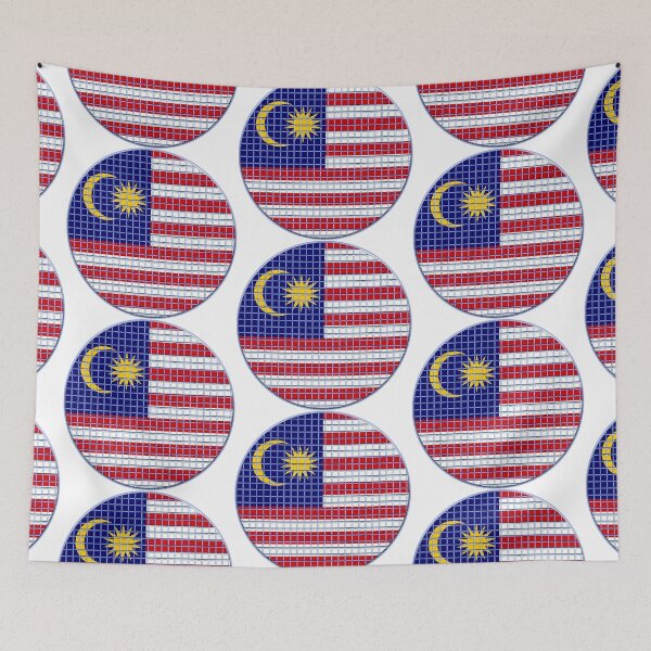 Item preview, Malaysia Flag Rounded - Squares Pixel  designed and sold by MoonElite.