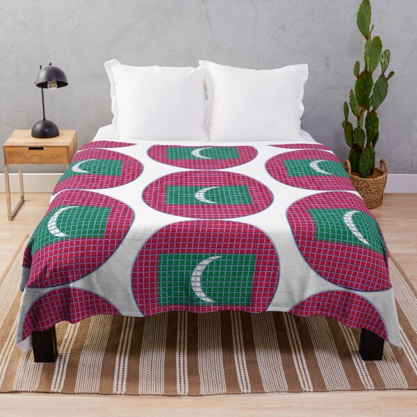 Item preview, Maldives Flag Rounded - Squares Pixel designed and sold by MoonElite.