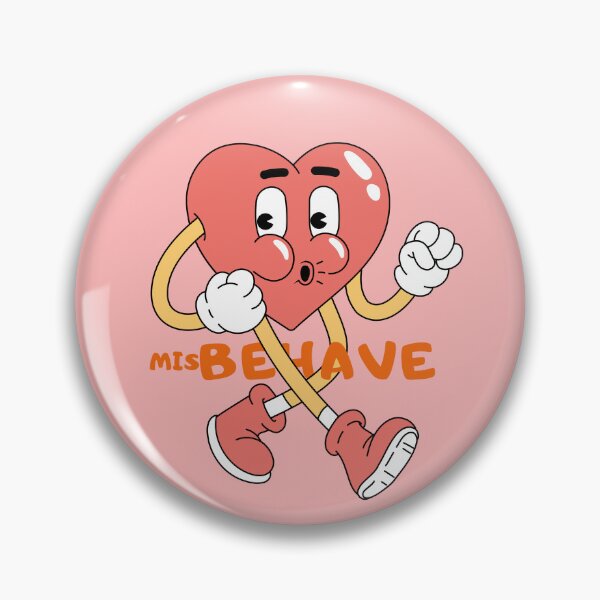 Item preview, Misbehave Cartoon Heart designed and sold by ludevs.