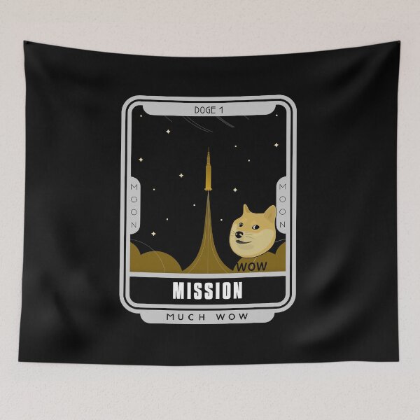 Item preview, Doge 1 Doge WoW The Moon F9 Mission Spacex Launch Doge-1 designed and sold by NFTDesignsBLV.