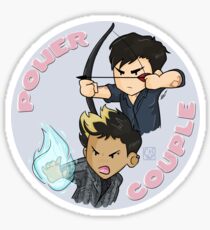 Pegatina malec power couple