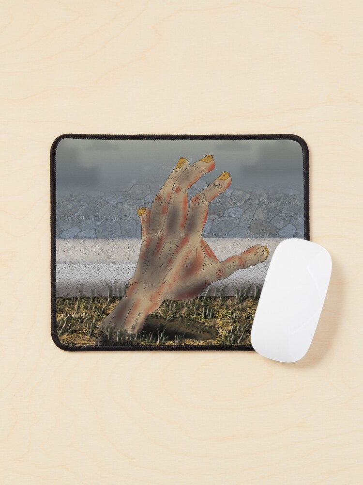 Thumbnail 1 of 5, Mouse Pad, Hands out of Graves (Island of Undead) designed and sold by dj-KIR.