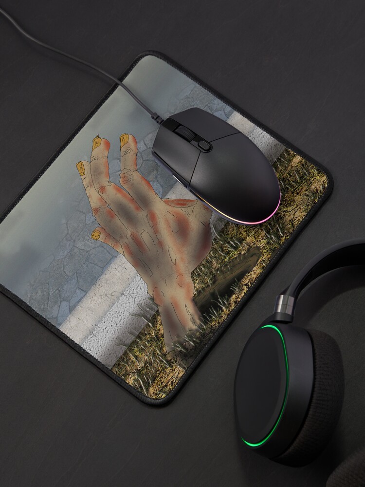 Thumbnail 4 of 5, Mouse Pad, Hands out of Graves (Island of Undead) designed and sold by dj-KIR.
