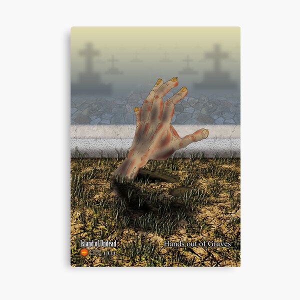 Hands out of Graves (Island of Undead) Canvas Print