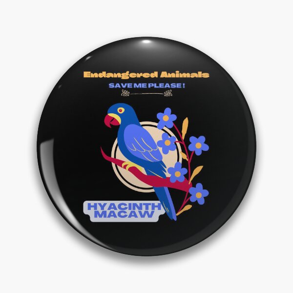 Item preview, Endangered Animals Hyacinth Macaw designed and sold by yassooarts.