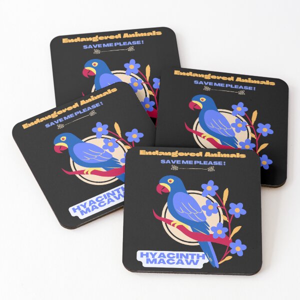 Item preview, Endangered Animals Hyacinth Macaw designed and sold by yassooarts.