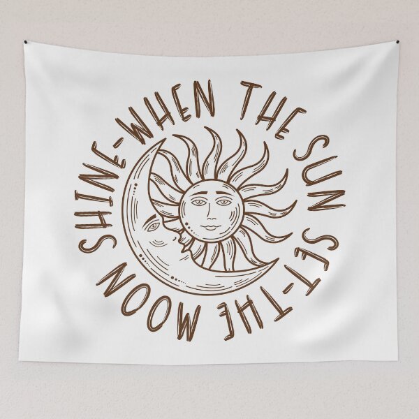 Item preview, when the sun set the moon shine designed and sold by Goliardika-Shop.