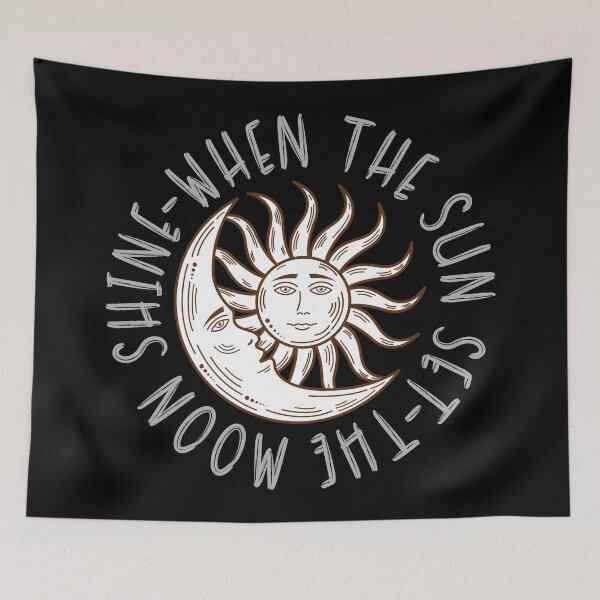 Item preview, when the sun rises the moon rests designed and sold by Goliardika-Shop.