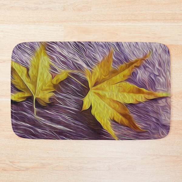 Item preview, Golden Dry Maple Leaves in Water designed and sold by fatenanwar.