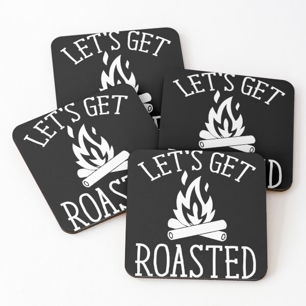 Item preview, Lets Get Roasted I love Camping Adventure Awaits le Mountain Hiking Camping Tree Mountains Tent Art Design Happy Apparel Essential Inspiration Joy Mood Funny designed and sold by DesignByHeartUK.