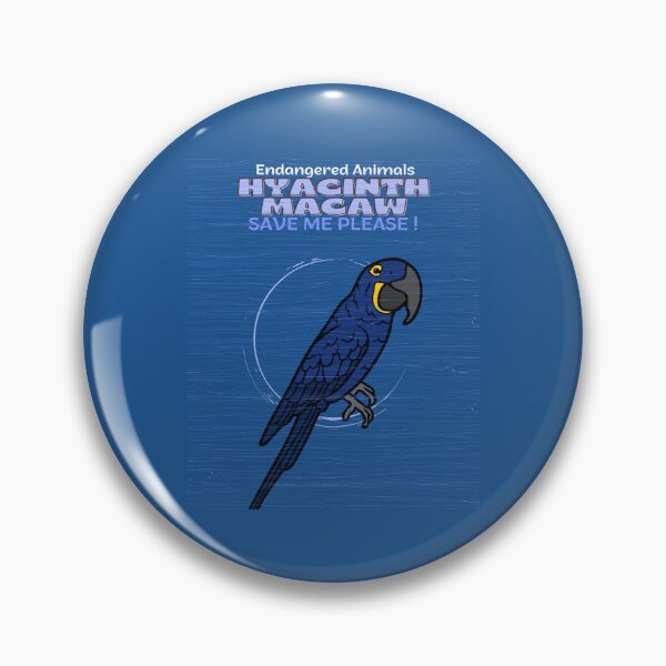 Item preview,  Endangered Animals Hyacinth Macaw designed and sold by yassooarts.