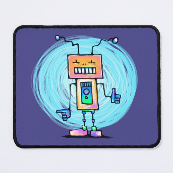 Item preview, Robot meditation. A robot with positive vibes designed and sold by AnadinArtwork.
