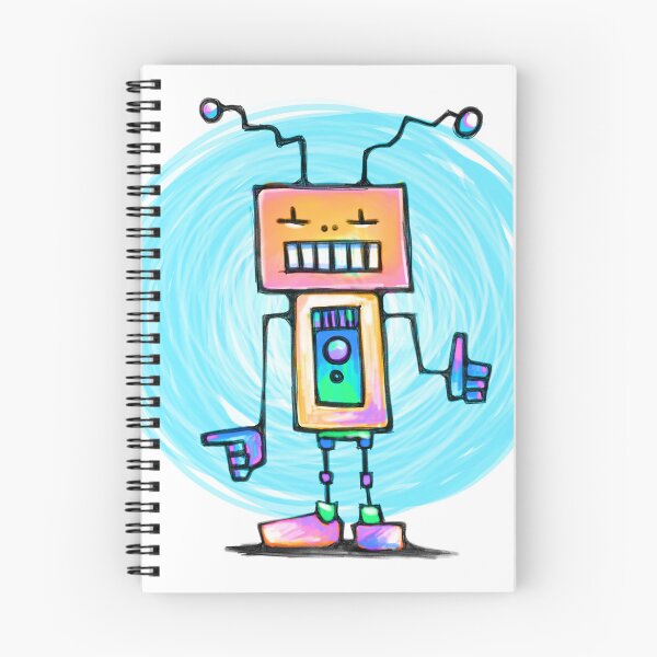 Item preview, Robot meditation. A robot with positive vibes designed and sold by AnadinArtwork.