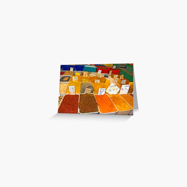 Spices Greeting Card