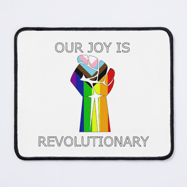 Item preview, ‘Our Joy is Revolutionary’ LGBT+ Pride Fist icon designed and sold by AAK-Art.